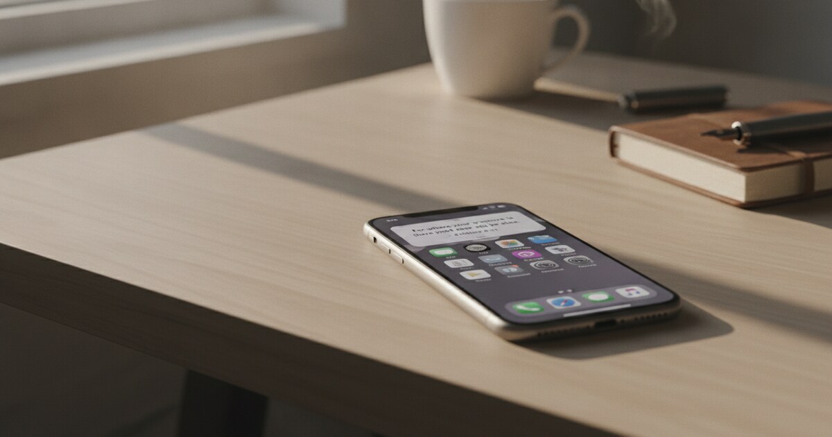 iPhone home screen showing a medium Bible verse widget in the Classic white theme at the top of a clean minimal screen layout